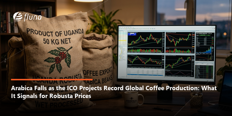 Arabica falls as the ICO projects record global coffee production