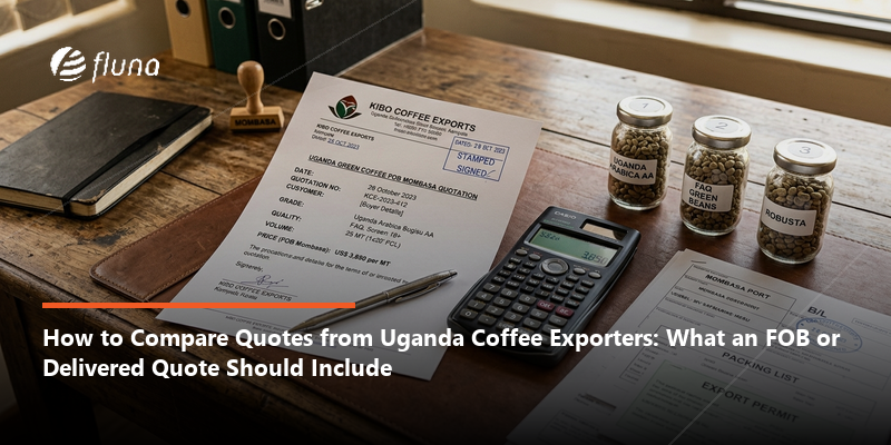 How to compare quotes from Uganda coffee exporters: what an FOB or delivered quote should include