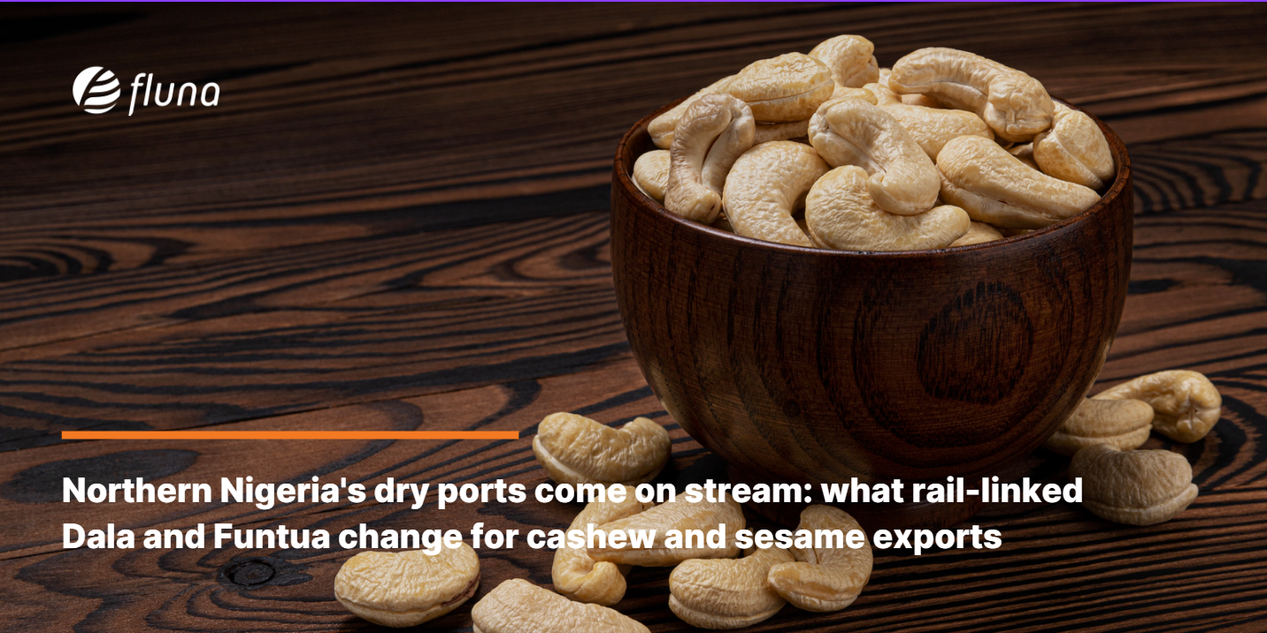 Northern Nigeria's dry ports come on stream: what rail-linked Dala and Funtua change for cashew and sesame exports
