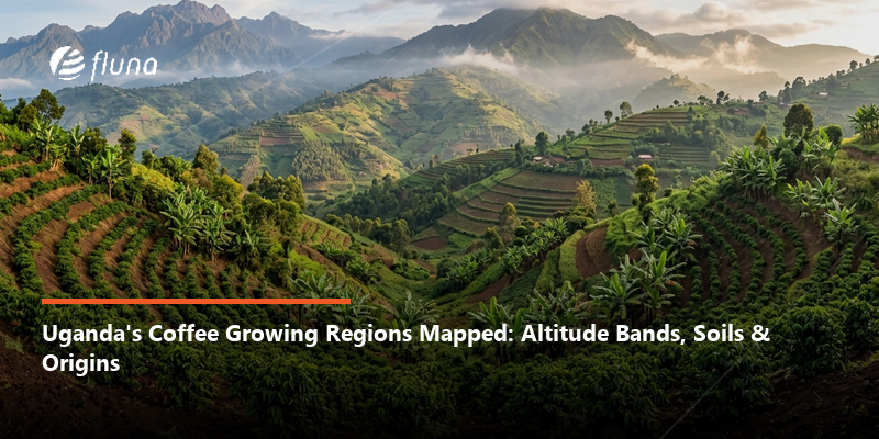 Uganda's coffee growing regions mapped: altitude bands, soils and what each area produces