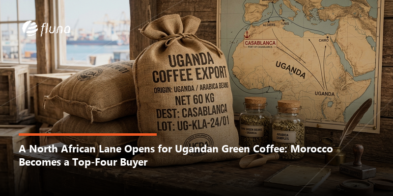 A North African lane opens for Ugandan green coffee: Morocco becomes a top-four buyer