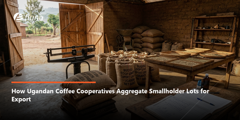 How Ugandan coffee cooperatives aggregate smallholder lots to reach export volumes